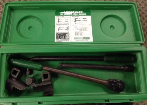 Greenlee 796 ratchet cable bender 4 pc set for sale