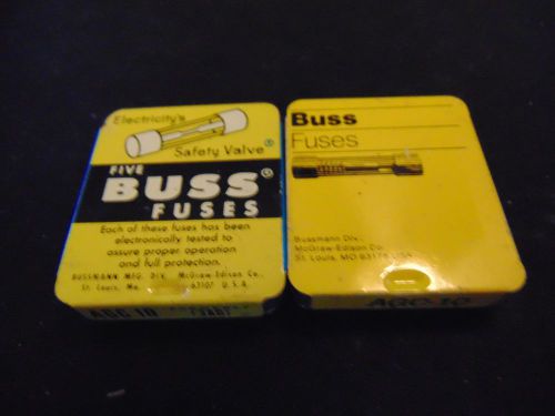 lot Of 10 Glass Bussmann  Buss Fuses / Glass Fuses. ACG10 ACG 10 (3AG)