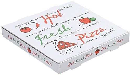 W PACKAGING WPPB10KW Pizza Box , 1 5/8&#034; Deep, B-Flute Hot Fresh Print, 10&#034;,