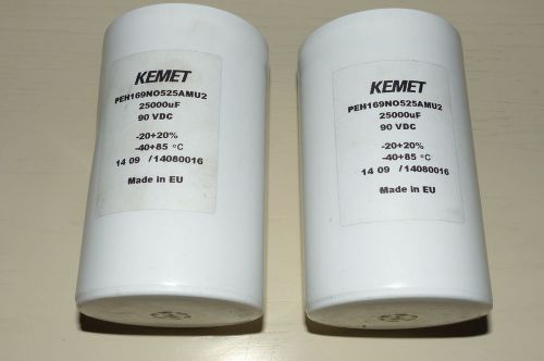 25000uF 90V KEMET PEH169 HQ Capacitor Class A Audio FET 4pcs.