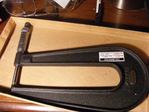 Starrett 6&#034; deep throat micrometer