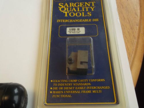 6100-10 SARGENT MOD PLUG 10 POS NEW QTY 1