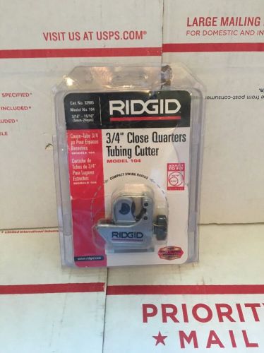 Rigid Plumbing copper/pipe tubing mini cutter model 104