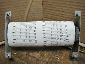 Roller Chart Assembly for Heathkit TC-2  Tube Tester Clean and in good operation