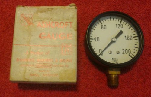 Ashcroft Pressure Gauge Size 2-1/2&#034; 200# Pressure