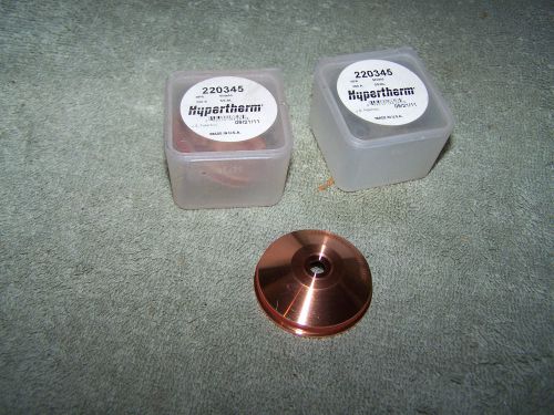 LOT OF (2) HYPERTHERM 220345 200A SHIELD PLASMA CUTTING PART