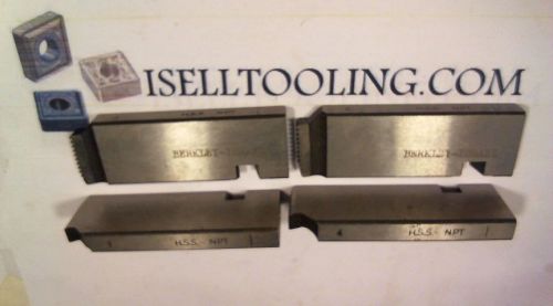 New Berkley Pipe Dies Set 1/2&#034; NPT H.S.S