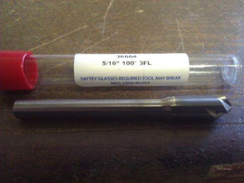 5/16&#034; 100 DEGREE 3 FLUTE CARBIDE COUNTERSINK