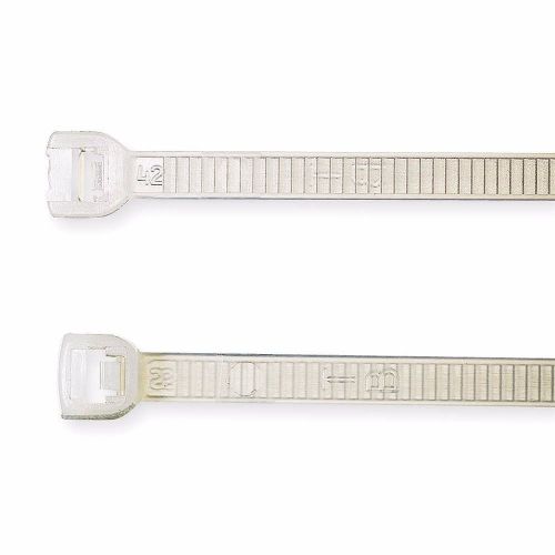 CABLE TIES, WHITE 11&#034;, TENSILE STRENGTH: 40 lb, PK 100 (ZZ1098-6JE58)