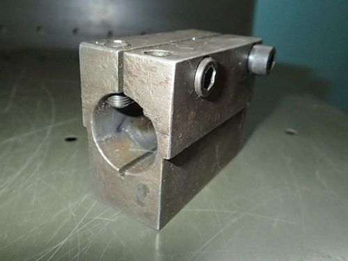 1-1/2&#034; Thk 1-1/4&#034; Bore Screw Machine Automatic Drilling Boring Tool Holder Block