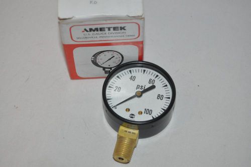 USG Ametek 100psi 700 kPA 1/4&#034; NPT 2&#034; Pressure Gauge 45330 P-500