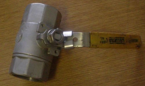 WARREN 1020 CF8M STAINLESS BALL CONTROL VALVE 1500 CWP 009A F978