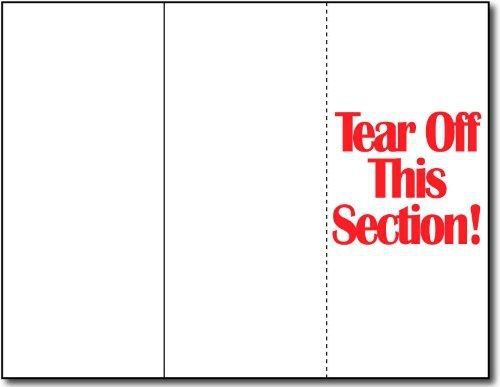 Desktop publishing supplies, inc. 65lb white tri-fold brochure paper w/ tear off for sale