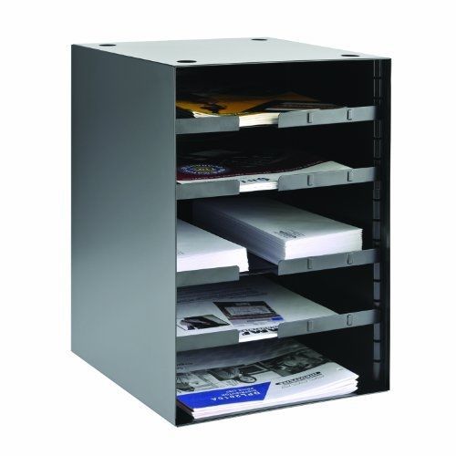 STEELMASTER 5-Tier Organizer with 4 Adjustable Shelves, 11.22 x 19.62 x 12.01