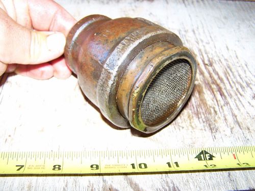 Old Steam Engine Water Pump Suction Strainer Hit Miss Gas Engine Muffler NICE!