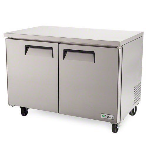 Supera (UF2R1) 48&#034; 2-Door Undercounter Freezer