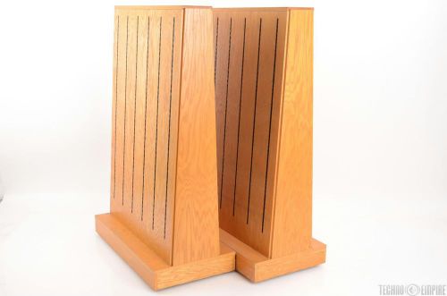 2 sound recording studio gobo or retail wood oak media display racks #22181 for sale