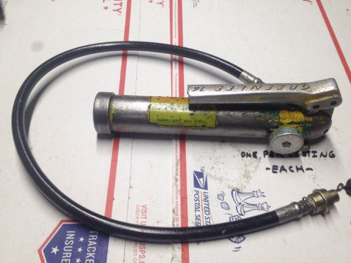 Greenlee 767 Hydraulic Hand Pump #4636 AS IS