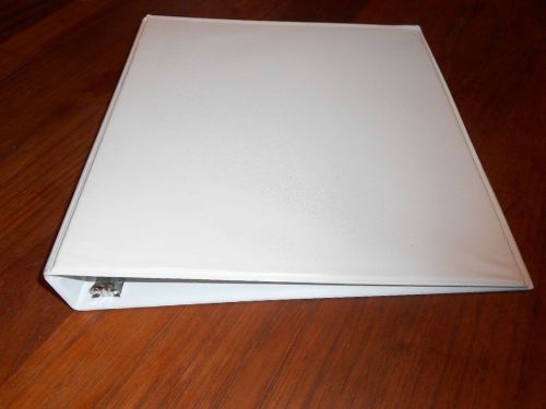 5 - 2&#034; white avery binder durable ezd slant ring view binder #09501 4 pocket for sale