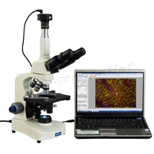 Oil darkfield condenser+100x obj. compound trinocular microscope+5mp camera for sale