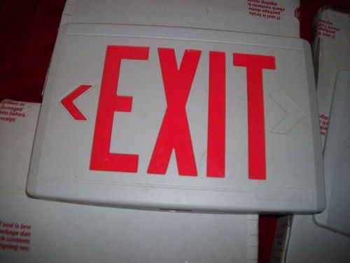 5 philips chloride ac led exit sign white 4 in box 1 loose 1 cover only cxl3rw for sale