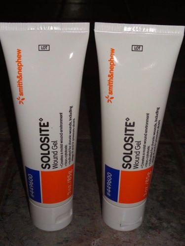 New! Lot of 2 JUMBO Smith &amp; Nephew Solosite Wound Gels 3 oz. Tubes Each SEALED!