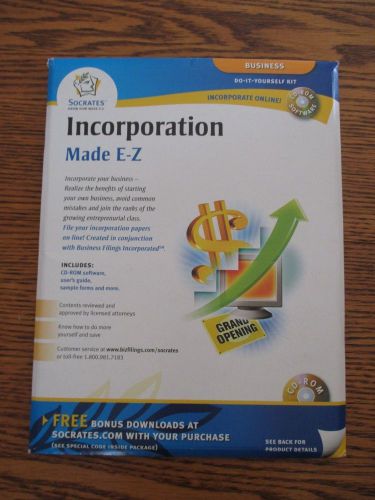 Socrates Incorporation Made E-Z, Do-It-Yourself Kit, NIB