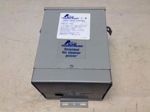 Acme t-2-53013-s isolation transformer 3 kva single phase pri 480x240 t253013s for sale