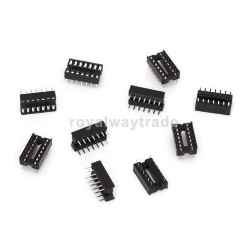 10pcs 14Pin DIP IC Socket Adapter 2.54 mm