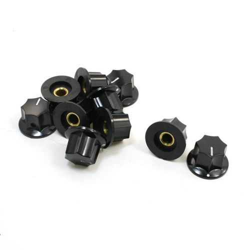 10pcs 6mm Insert Diameter Shaft Plastic Potentiometer Ratary Knob Pots