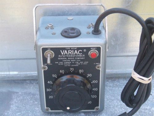 W5MT Variac Auto Transformer in working condition