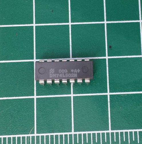 10x DM74LS02N Quad 2-input NOR gate National 74LS02 TTL IC