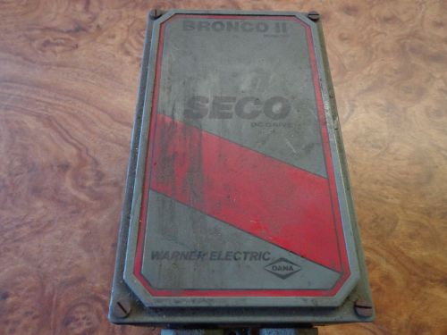 WARNER ELECTRIC   SECO DC DRIVE   BRONCO II   B162/B161S  HP 1/4-1    USED