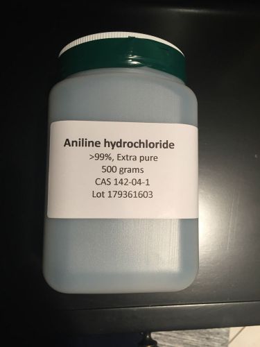 Aniline hydrochloride, &lt;99%, extra pure, 500 gm for sale