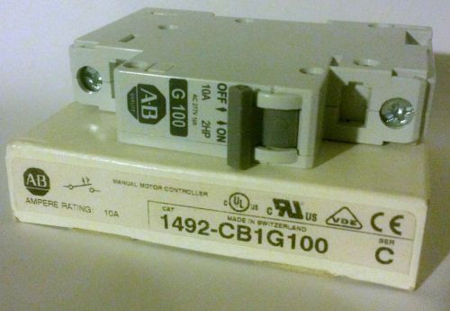 Allen Bradley 1492-CB1G100 1 Pole 277V 10A Circuit Breaker