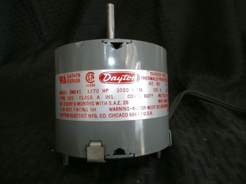 DAYTON 3M541 1/70 HP, 115V, 3000 RPM