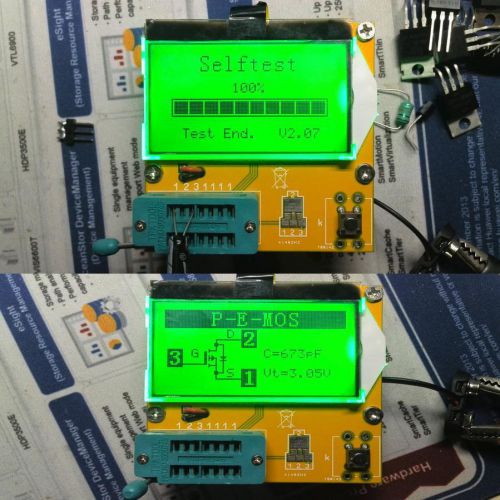 Mega328 transistor tester diode triode capacitance esr meter lcr mos/pnp/npn for sale