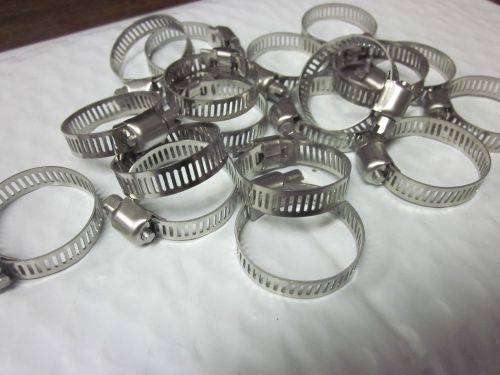 20pc 1-1/8&#034; clamp stainless steel hose clamps 3/4&#034;1-1/8&#034; goliath industrial tool for sale