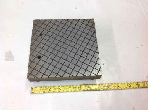 7&#034; x 7&#034; x 2&#034; Tall Steel Surface Plate, Machinist Setup Fixture Tool,  16 lbs