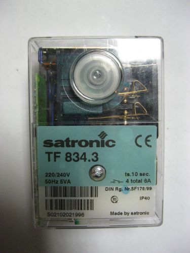 Satronic TF 834.3 Oil Burner Control Box Olfeuerungsautomat Feuerungsautomat