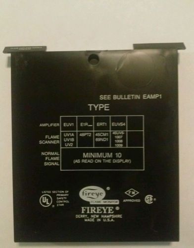 Fireye flame amplifier module type e1r1 for sale