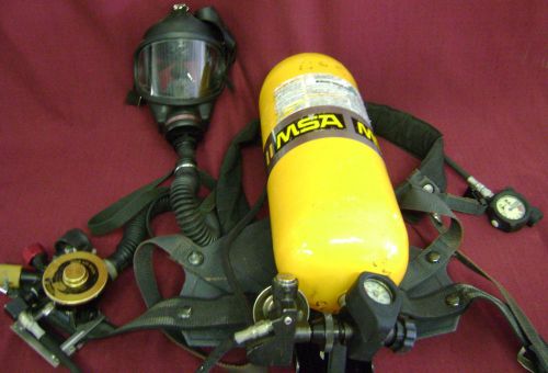 Msa air breathing mask (m3c1) medium with tank and regulator      (c4c) for sale