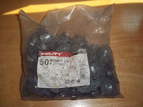 HILTI MQM-F  3/8&#034; FULL BAG (50 pcs) stainless # 377882 NEW IN BAG - FREE SHIP !