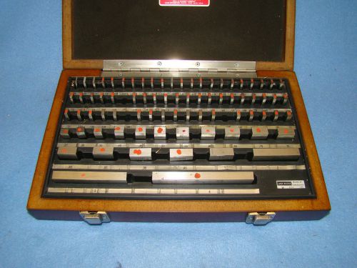 Starrett Webber 81 Piece Gage Block Set Grade B Model RS81B