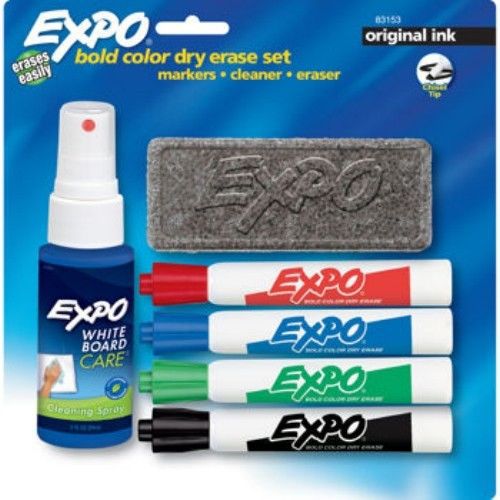 xpo Dry-Erase Starter Set, Chisel Tip, Assorted Colors SAN 83153