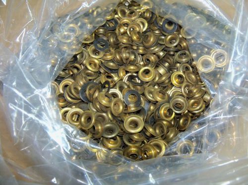 Lot 5 Pounds Brass Grommets USA Awning Parts Vintage heavy duty 1000&#039;s