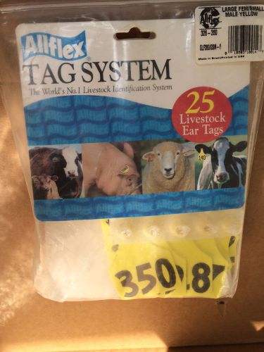 Allflex Yellow Large Ear Tags # 326-350