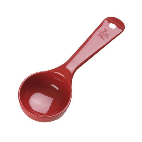 Carlisle 492405 Measure Miser 2 Oz. Red Portion Control Spoon