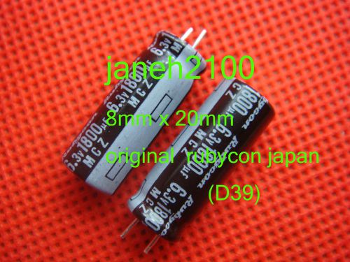 10p original rubycon mcz 1800uf 6.3v 105c radial electrolytic capacitor low esr for sale