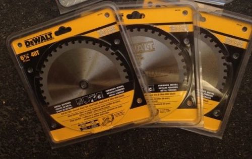 Dewalt DW7763 6 3/4&#034; 40Tt Metal Cutting Saw Blades